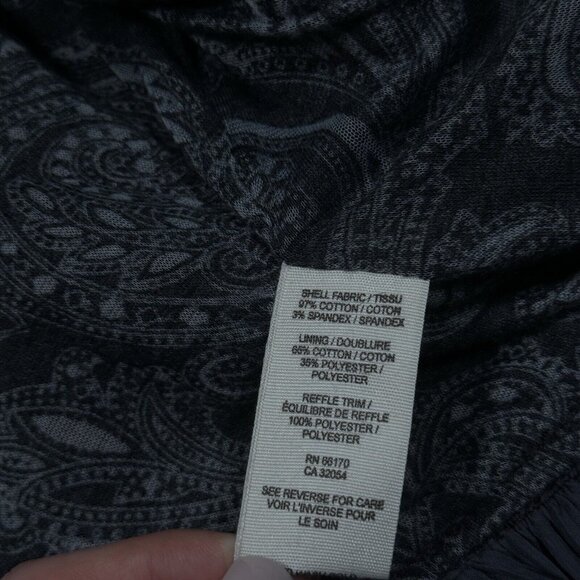 Free People Boho Jacket Women’s Sz 6 Military Ruffles Blazer Burgundy Gray - Picture 11 of 12